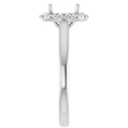 French-Set Halo-Style Engagement Ring