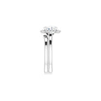 French-Set Halo-Style Engagement Ring