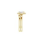 French-Set Halo-Style Engagement Ring