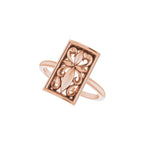 Vintage-Inspired Cross Ring