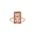 Vintage-Inspired Cross Ring