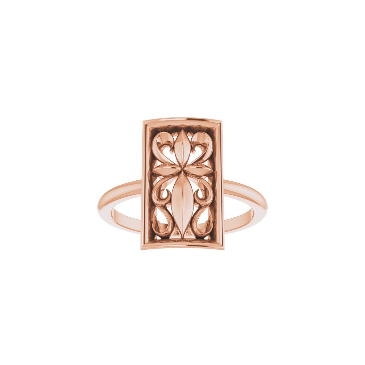 Vintage-Inspired Cross Ring