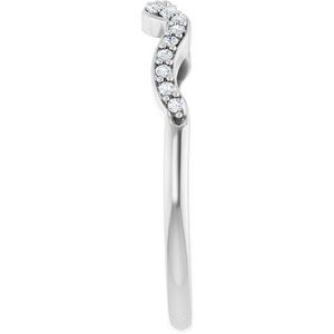 Accented Floral Engagement Ring or Band