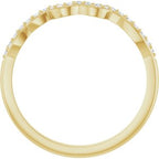 Accented Floral Engagement Ring or Band