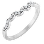 Accented Floral Engagement Ring or Band