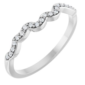 Accented Floral Engagement Ring or Band