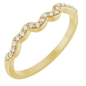 Accented Floral Engagement Ring or Band
