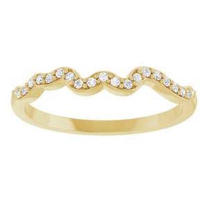 Accented Floral Engagement Ring or Band