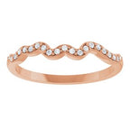 Accented Floral Engagement Ring or Band