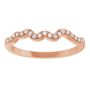 Accented Floral Engagement Ring or Band