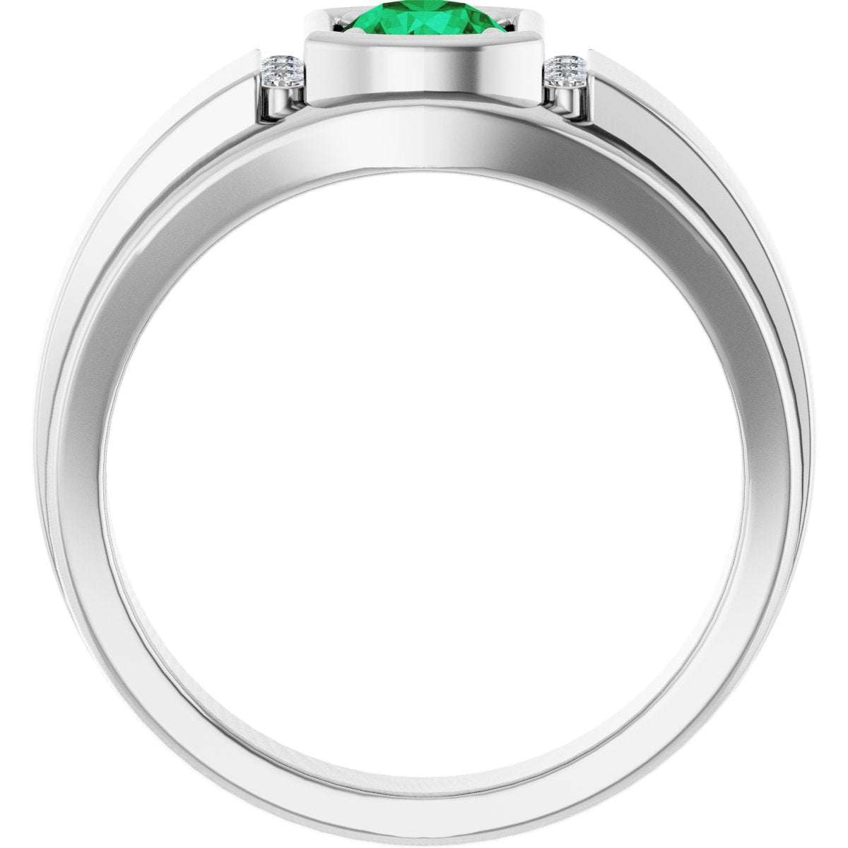 Accented Stepped-Edge Ring