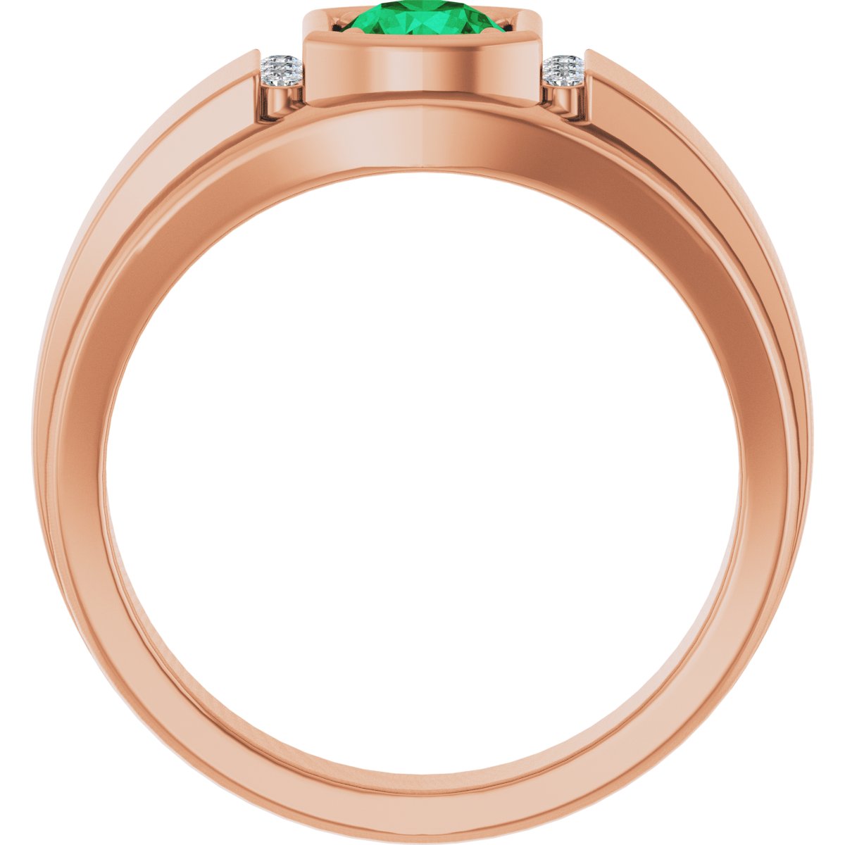 Accented Stepped-Edge Ring