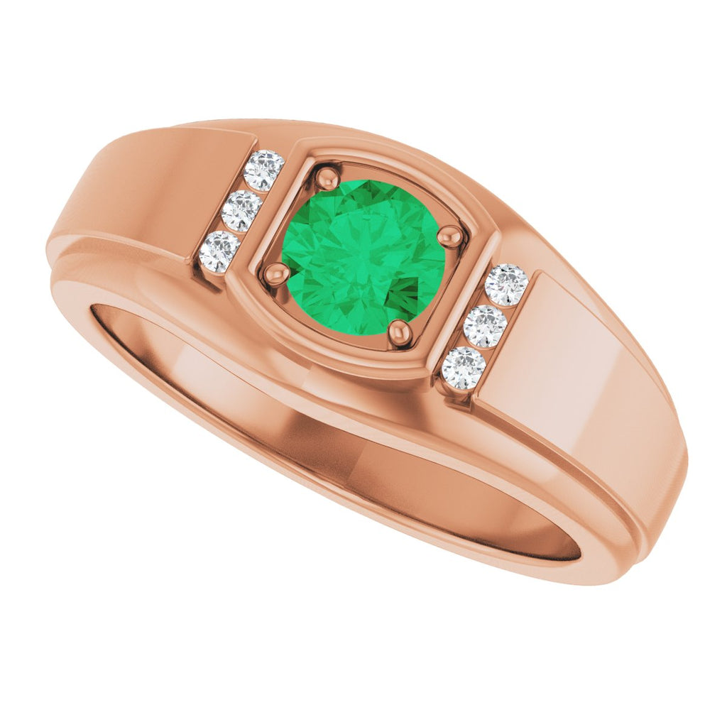 Accented Stepped-Edge Ring