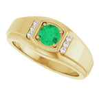 Accented Stepped-Edge Ring