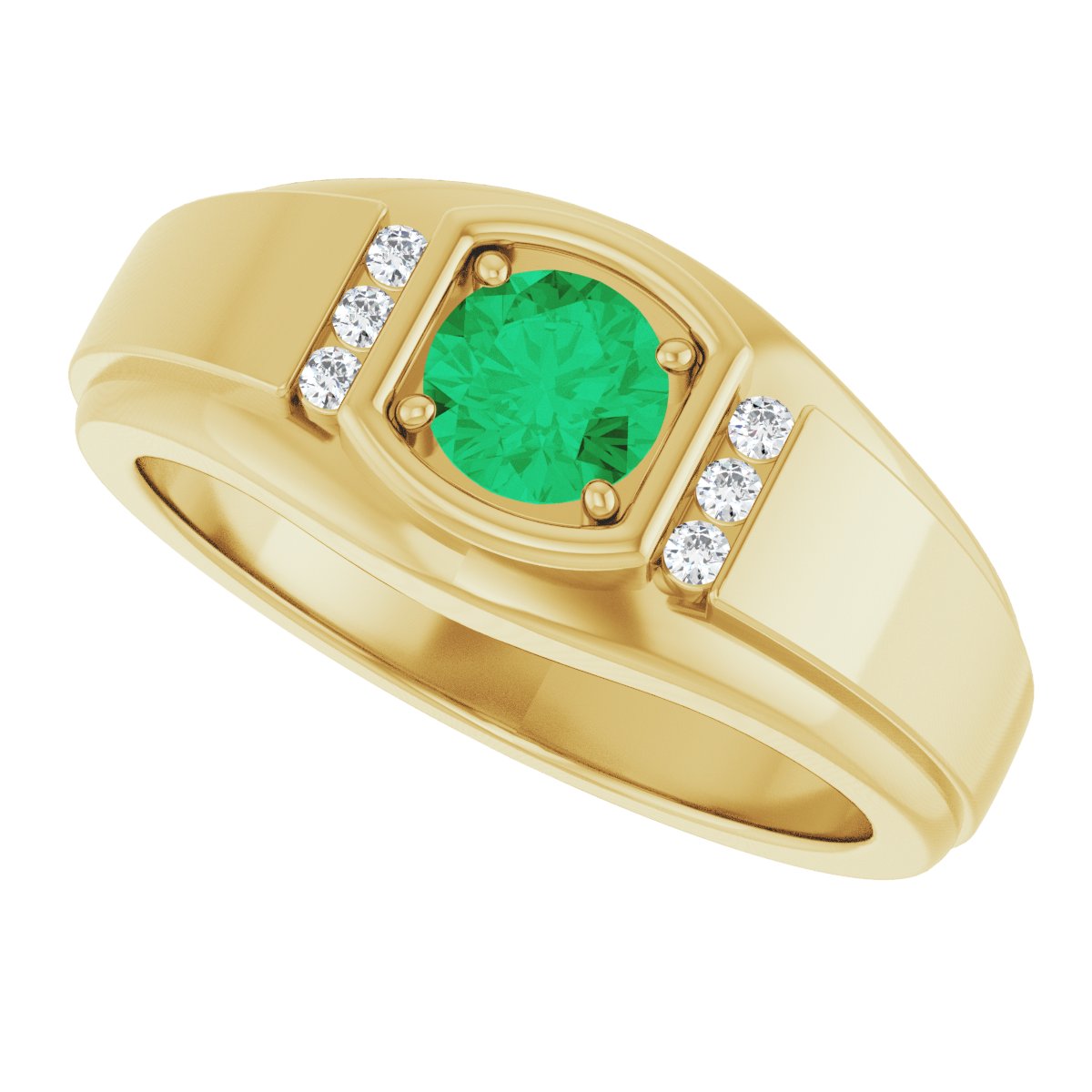 Accented Stepped-Edge Ring