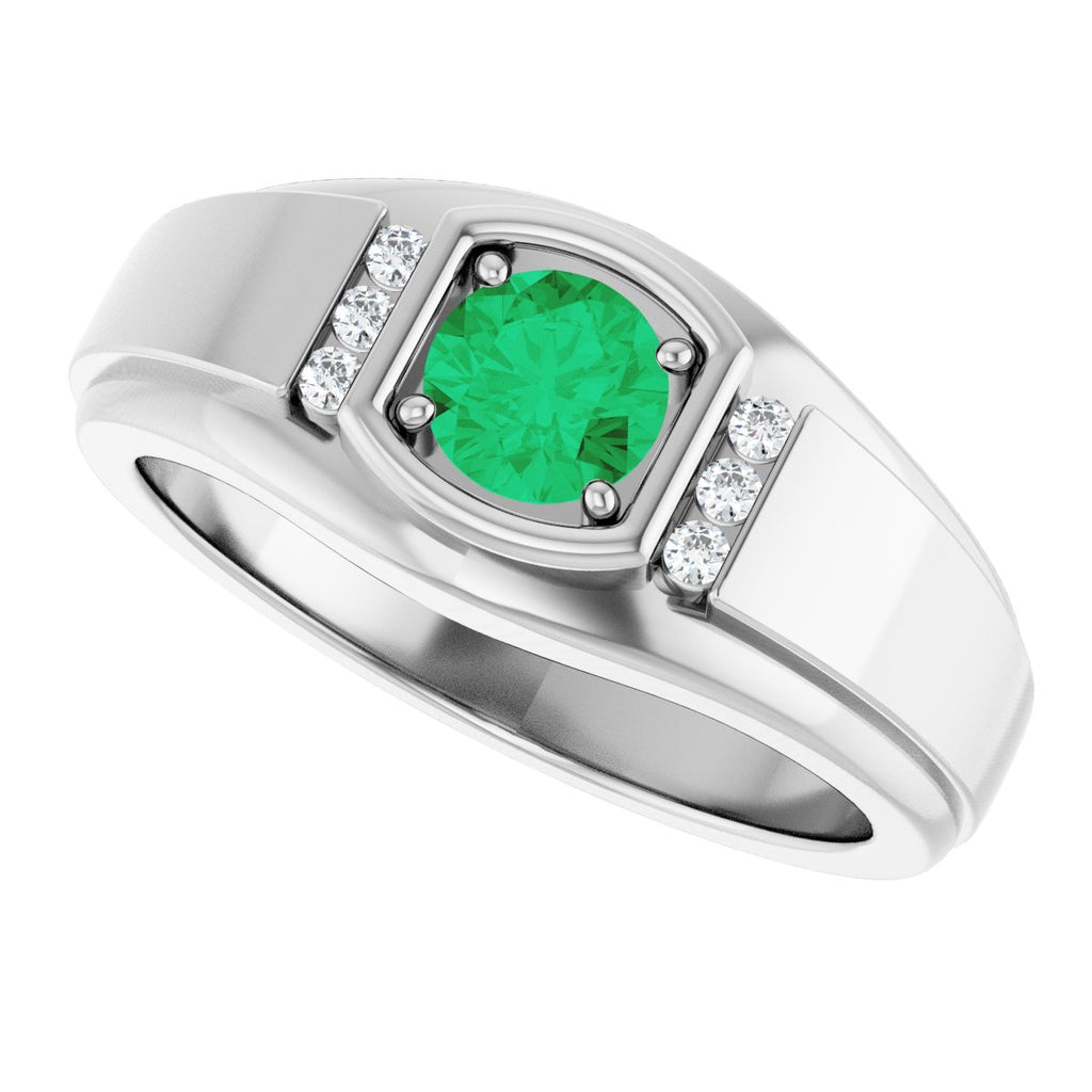 Accented Stepped-Edge Ring