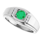Accented Stepped-Edge Ring
