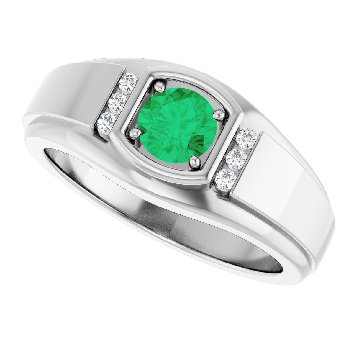 Accented Stepped-Edge Ring