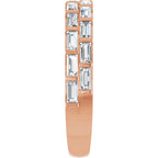 Double Row Baguette Anniversary Band