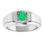 Accented Stepped-Edge Ring