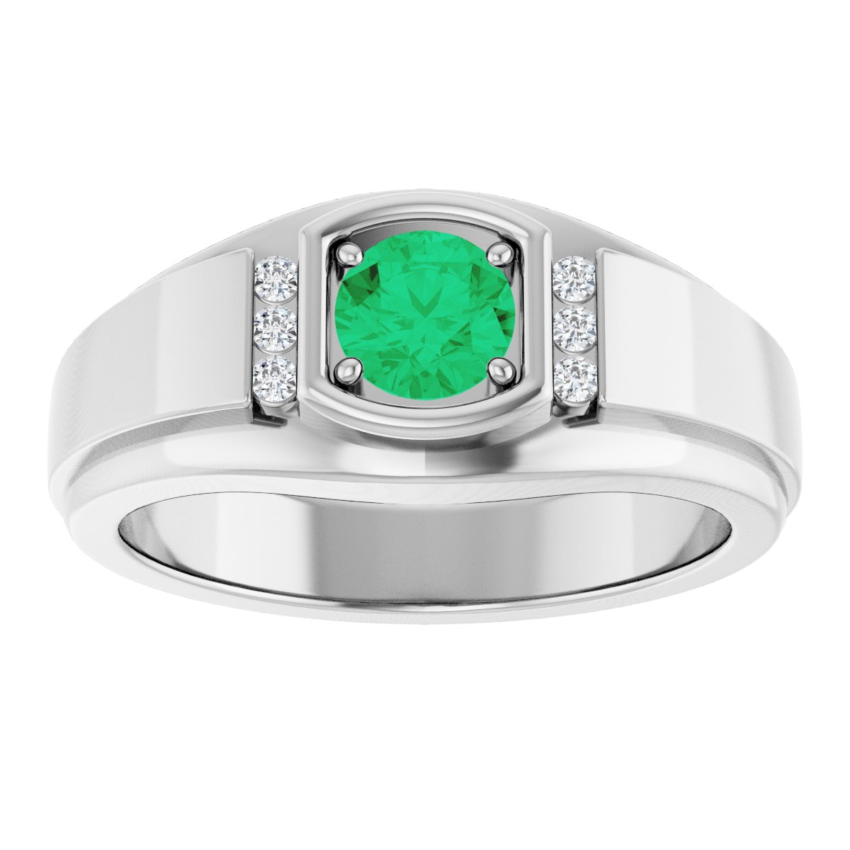 Accented Stepped-Edge Ring