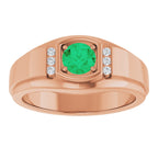 Accented Stepped-Edge Ring