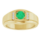 Accented Stepped-Edge Ring