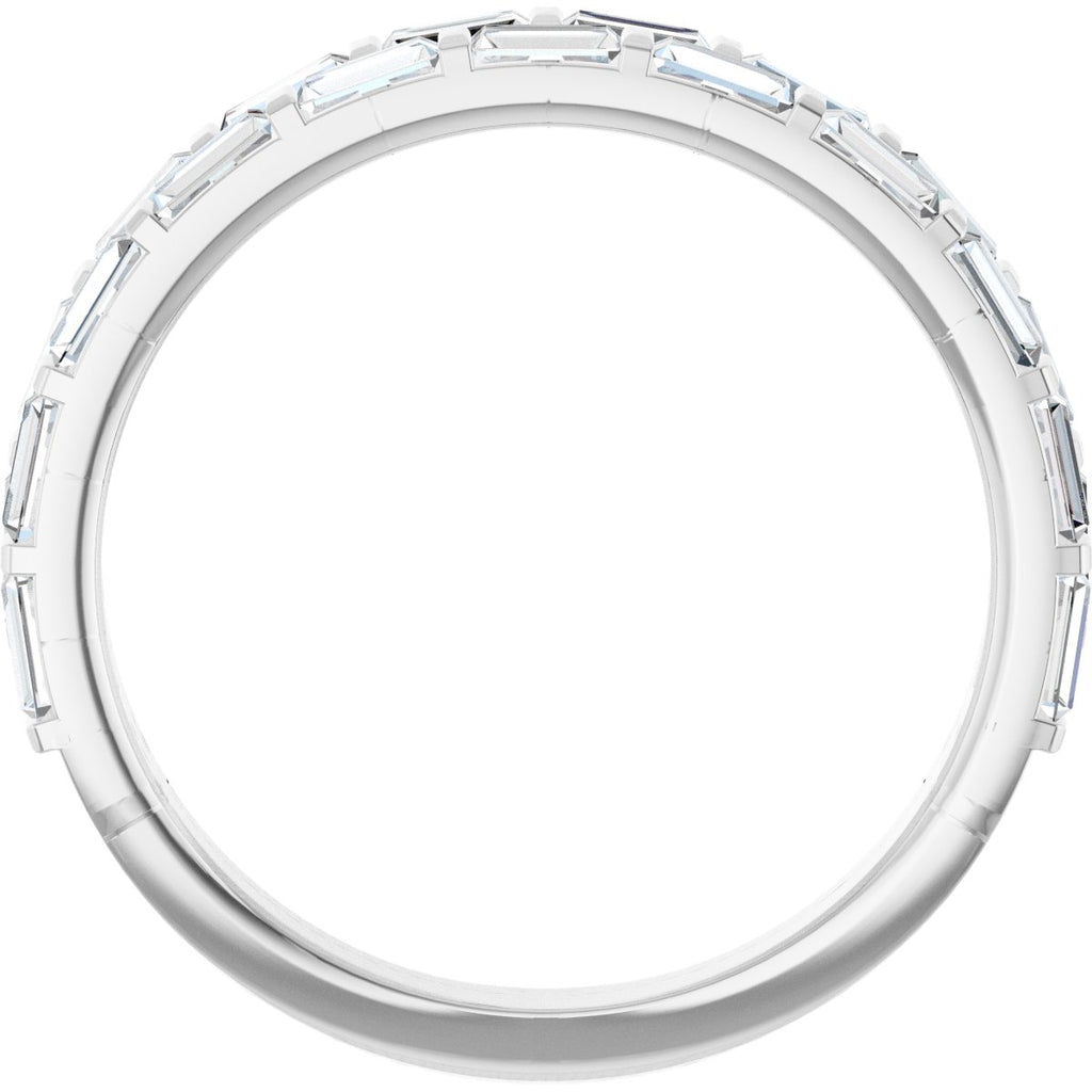 Double Row Baguette Anniversary Band