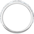 Double Row Baguette Anniversary Band