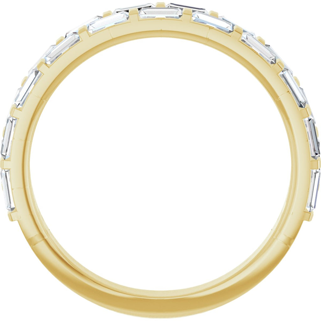 Double Row Baguette Anniversary Band