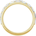 Double Row Baguette Anniversary Band