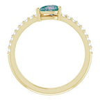 Stackable Accented Ring