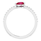 Stackable Accented Ring