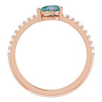 Stackable Accented Ring