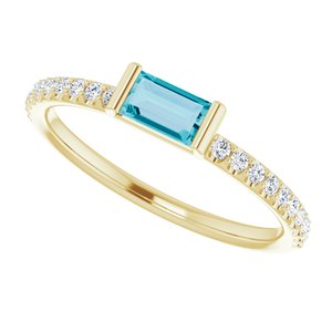 Accented Stackable Ring