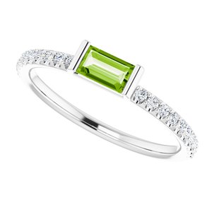 Accented Stackable Ring