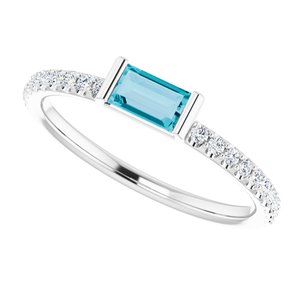 Accented Stackable Ring