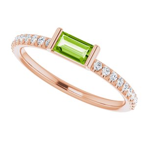 Accented Stackable Ring