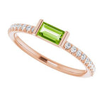 Accented Stackable Ring