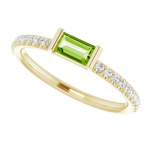 Accented Stackable Ring