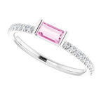 Accented Stackable Ring