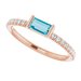 Accented Stackable Ring