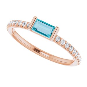 Accented Stackable Ring