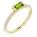 Accented Stackable Ring