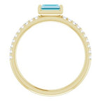 Accented Stackable Ring