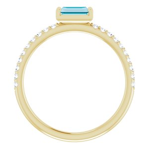 Accented Stackable Ring