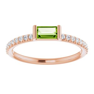 Accented Stackable Ring