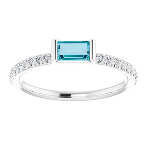 Accented Stackable Ring