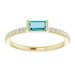 Accented Stackable Ring