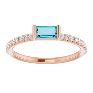 Accented Stackable Ring